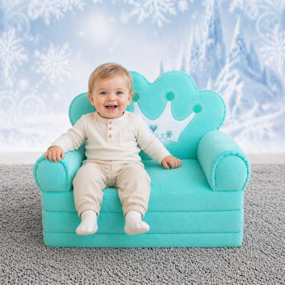 Kids Foldable Sofa Bed Princess Chair For Toddlers