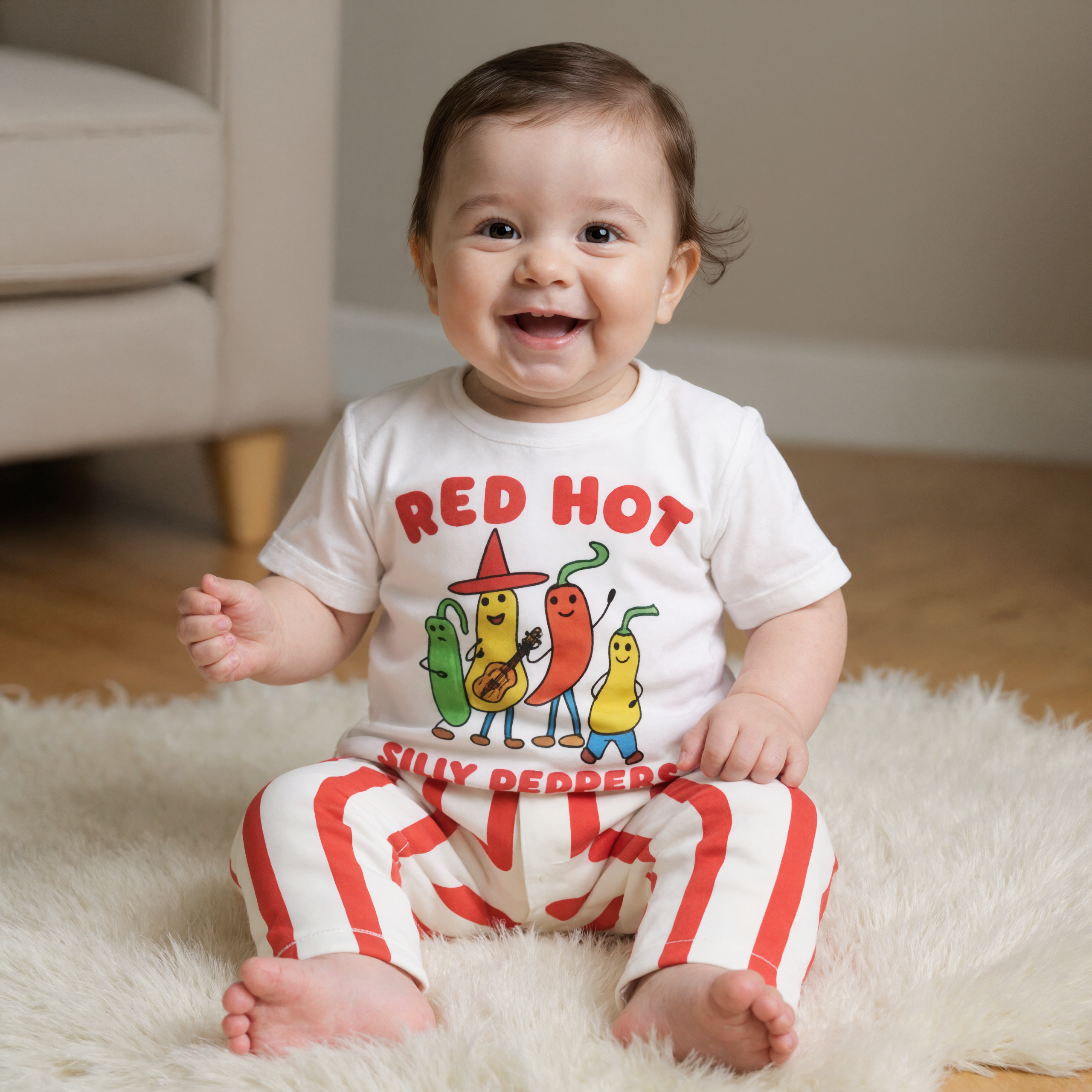 Baby 2 Piece Striped Outfit Set