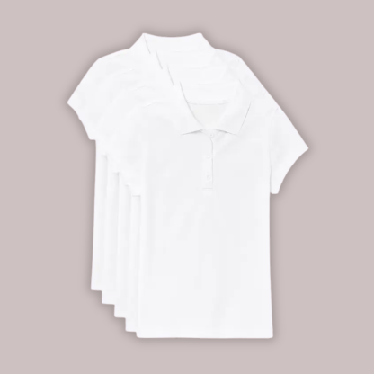 Pack Of 5 Short Sleeve Pique Shirt