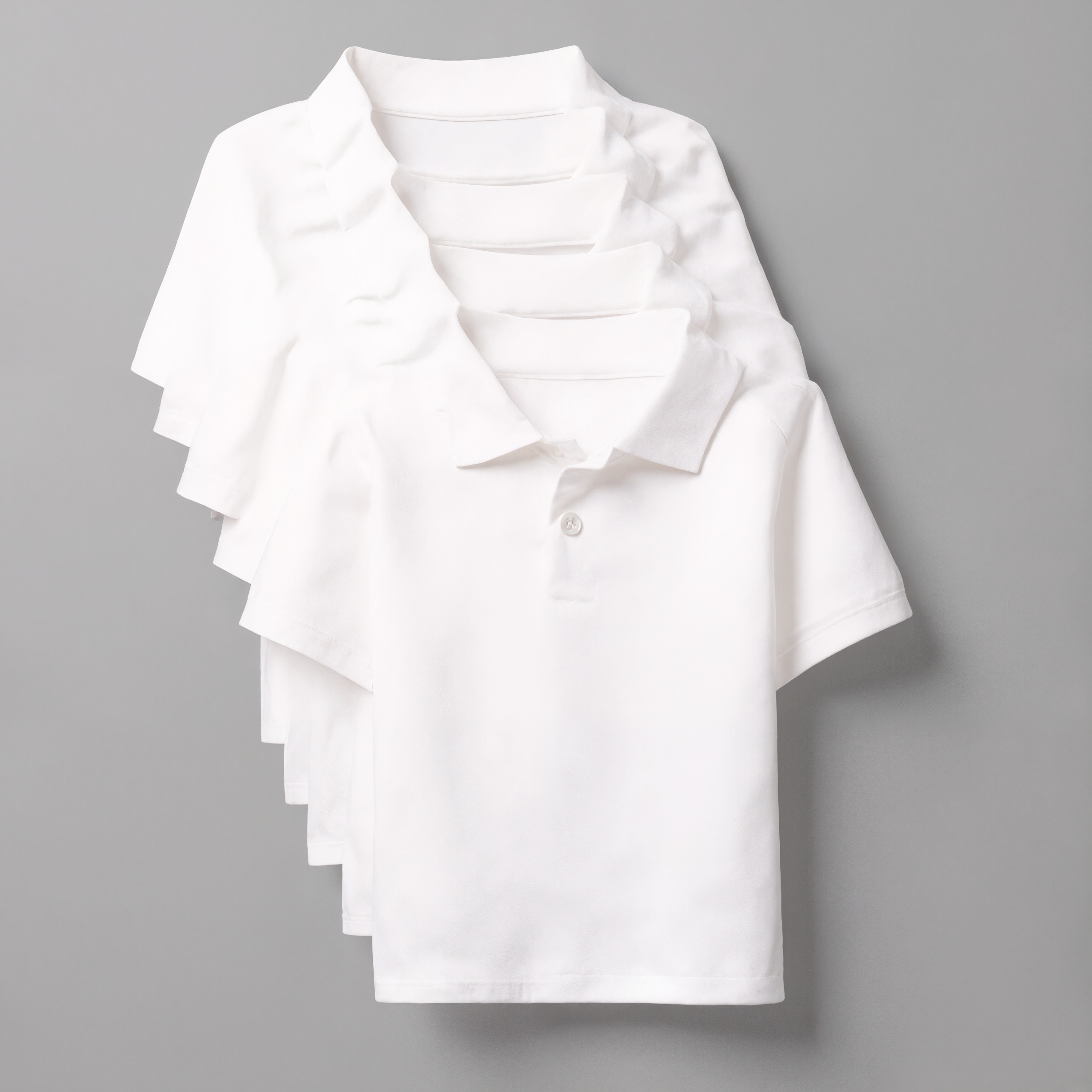 5 Pieces Soft Pique Polo Shirt For Baby And Toddler