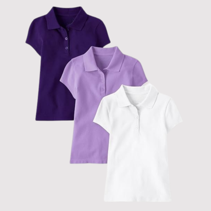 Pack Of 3 Short Sleeve Pique Shirt