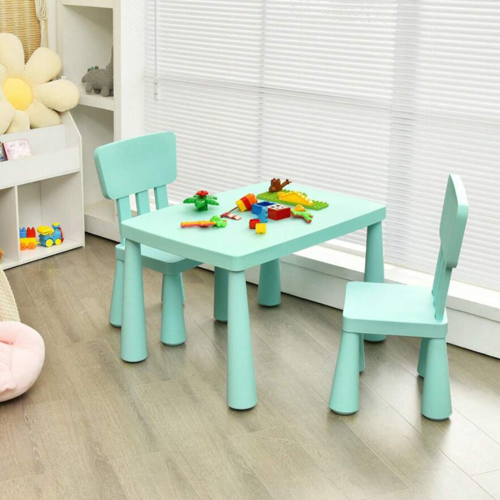 Kids Table 2 Chairs Set Toddler Activity Play Dining Study Desk Gift