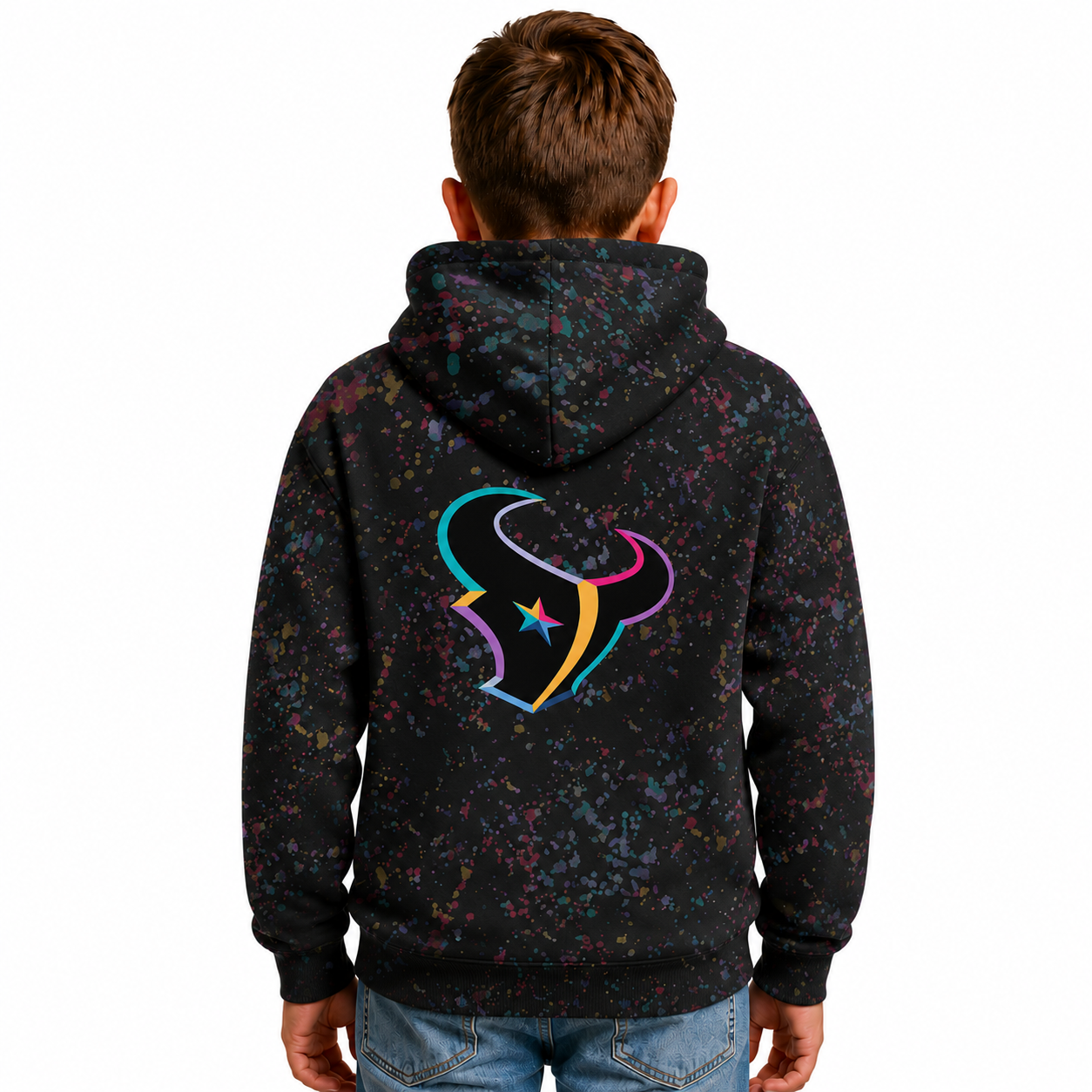 Houston Texans Football Themed Graphic Hoodies For Kids