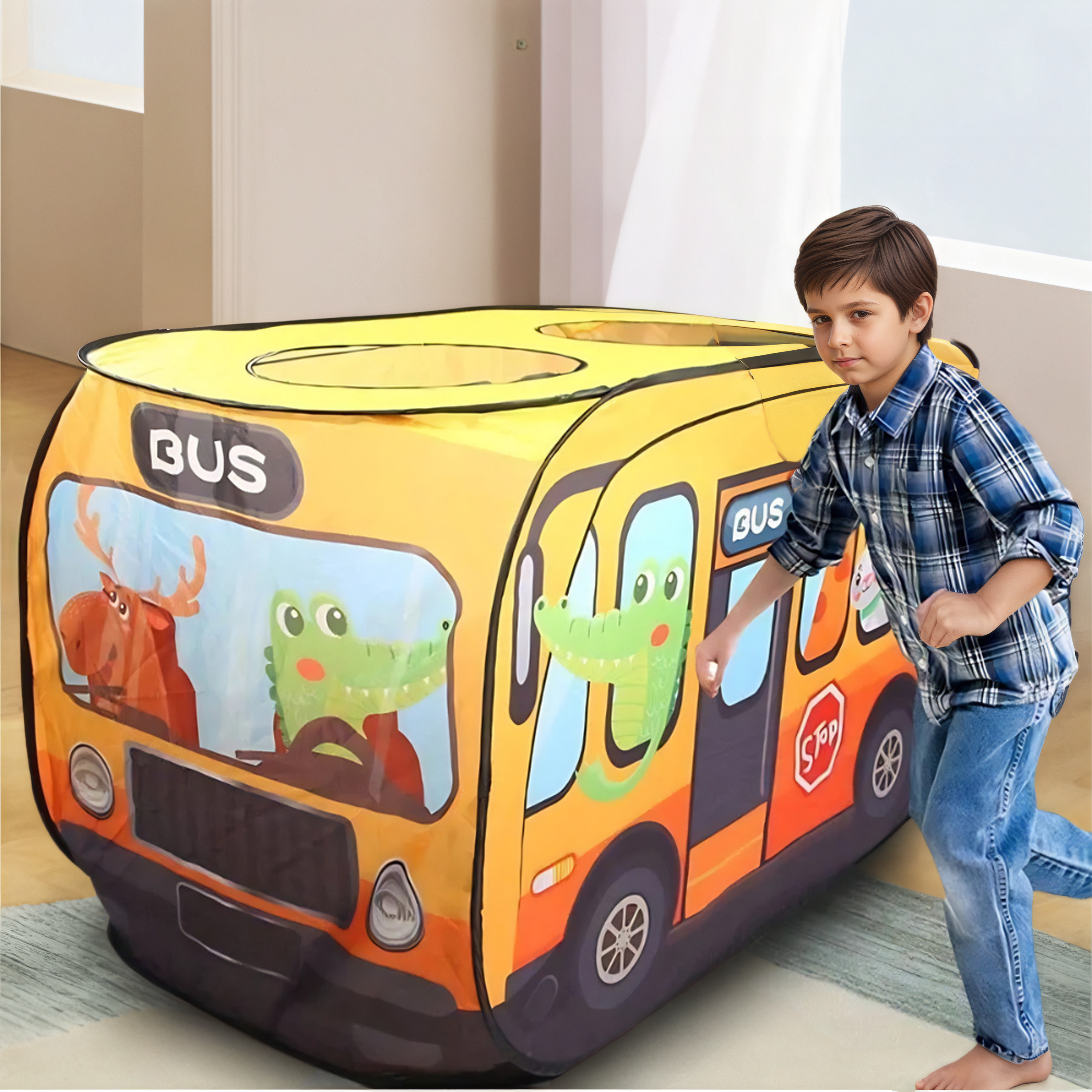 Children Tent Playhouse Indoor Outdoor Climbing Toy Portable Foldable 