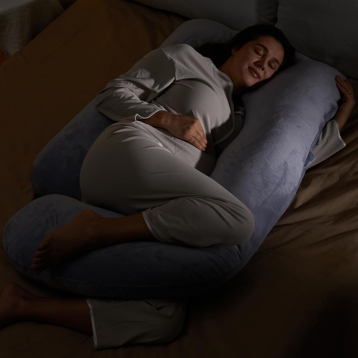 Full Length Maternity Pillow For Side Sleeping