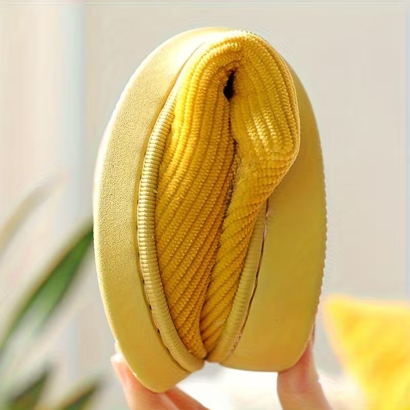 Striped Slip On Slippers For Kids With Soft Fabric