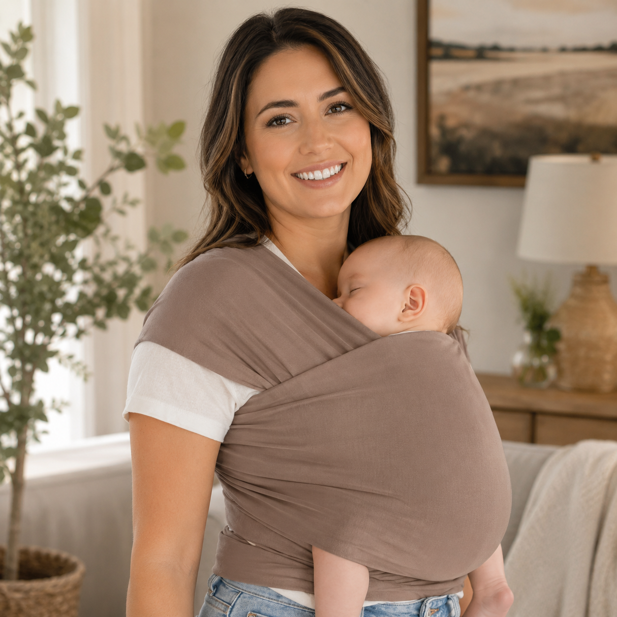 All In One Baby Wrap Carrier Sling For Infants And Toddlers Travel