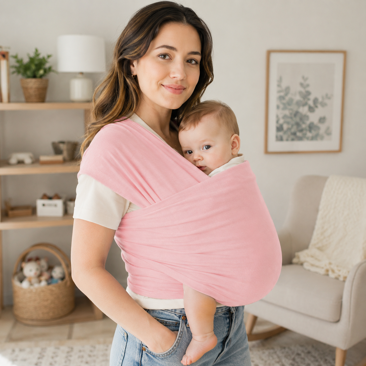 All In One Baby Wrap Carrier Sling For Infants And Toddlers Travel