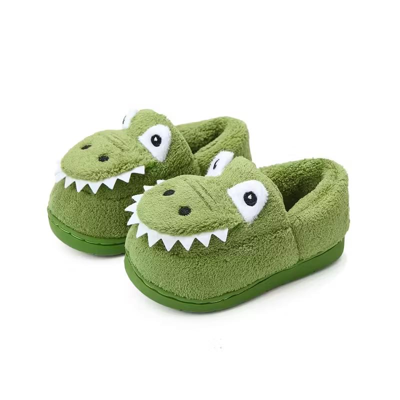 Warm Cartoon Slip On Slippers For Boys Indoor Wear