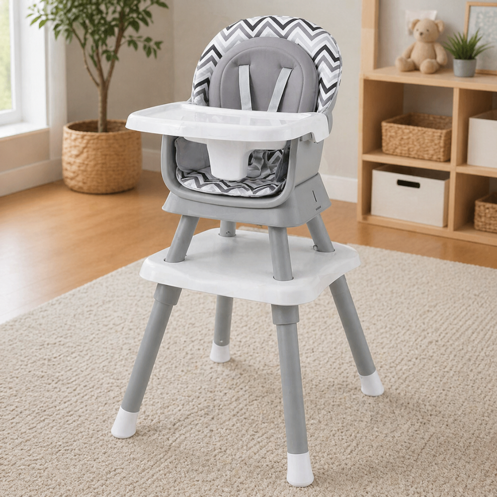 8 In 1 High Chair Double Layer Cushions Multifunctional Toddler