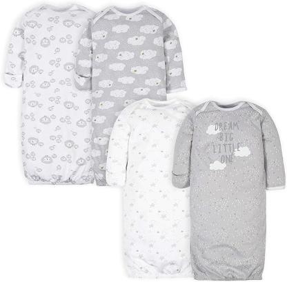 Pack Of 4 Cotton Sleepwear Gown For Baby-Children Pajamas