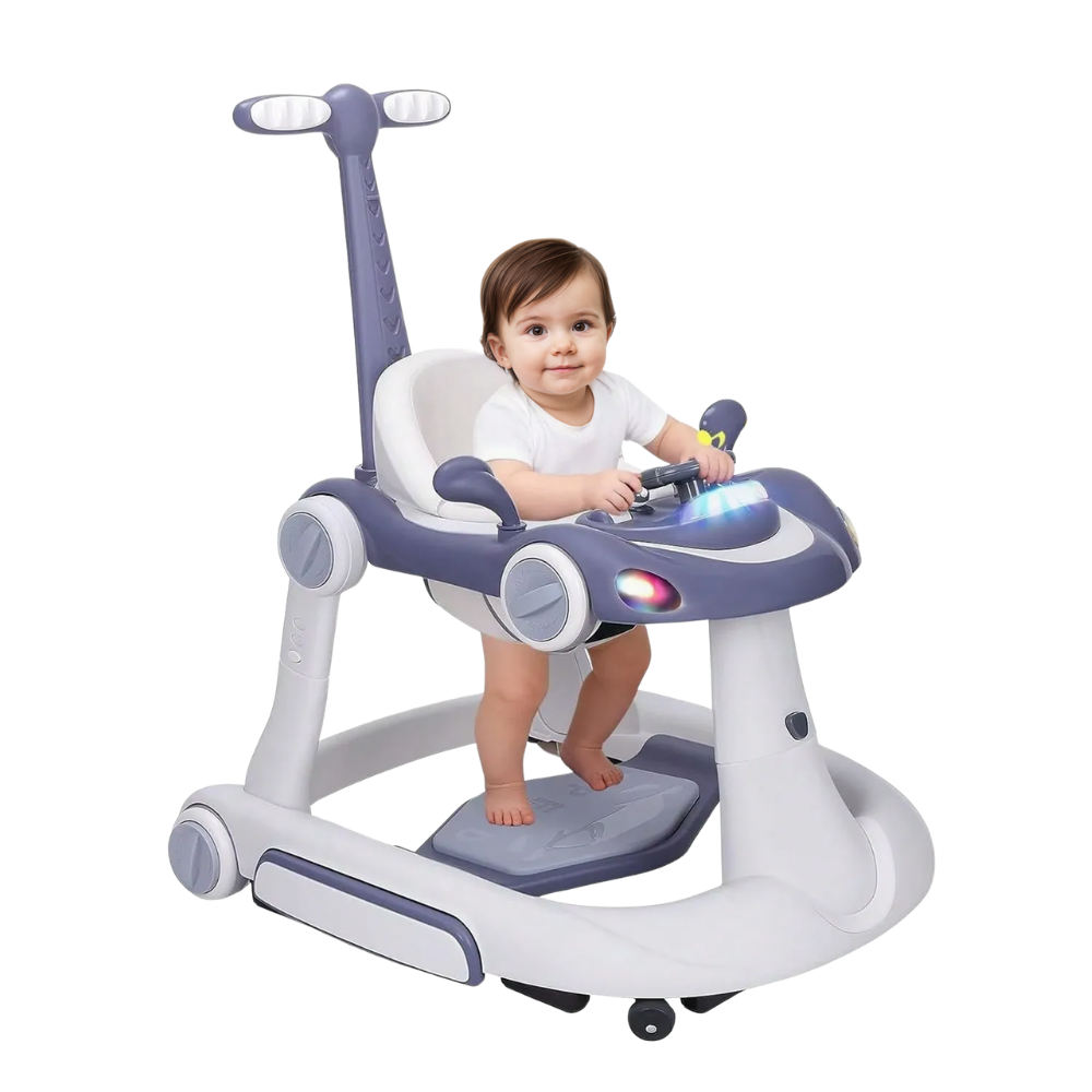 4 In 1 Foldable Music Combo Walker Jumper For Infants