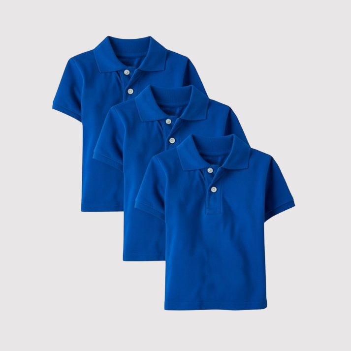 Pack of 3 Baby and Toddler Boys Short Sleeve Polo Shirt