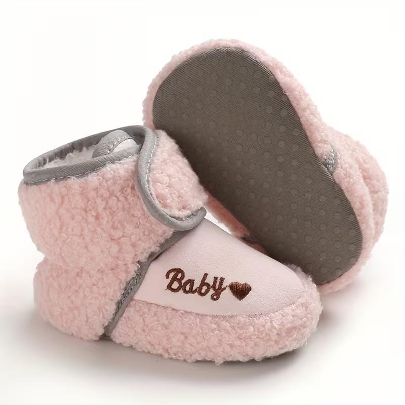 Winter Crib Shoes For Toddlers With Soft Fabric Lining