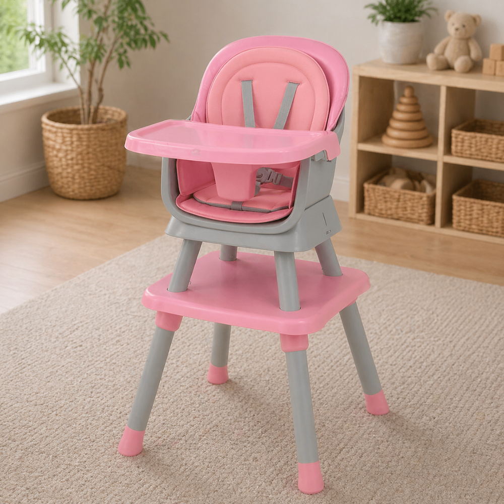 8 In 1 High Chair Double Layer Cushions Multifunctional Toddler