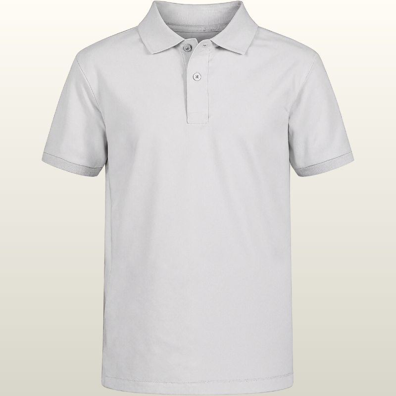 Boys School Uniform Short Sleeve Polo Shirt