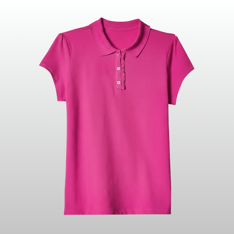 Girls Uniform Pique Polo Tshirt