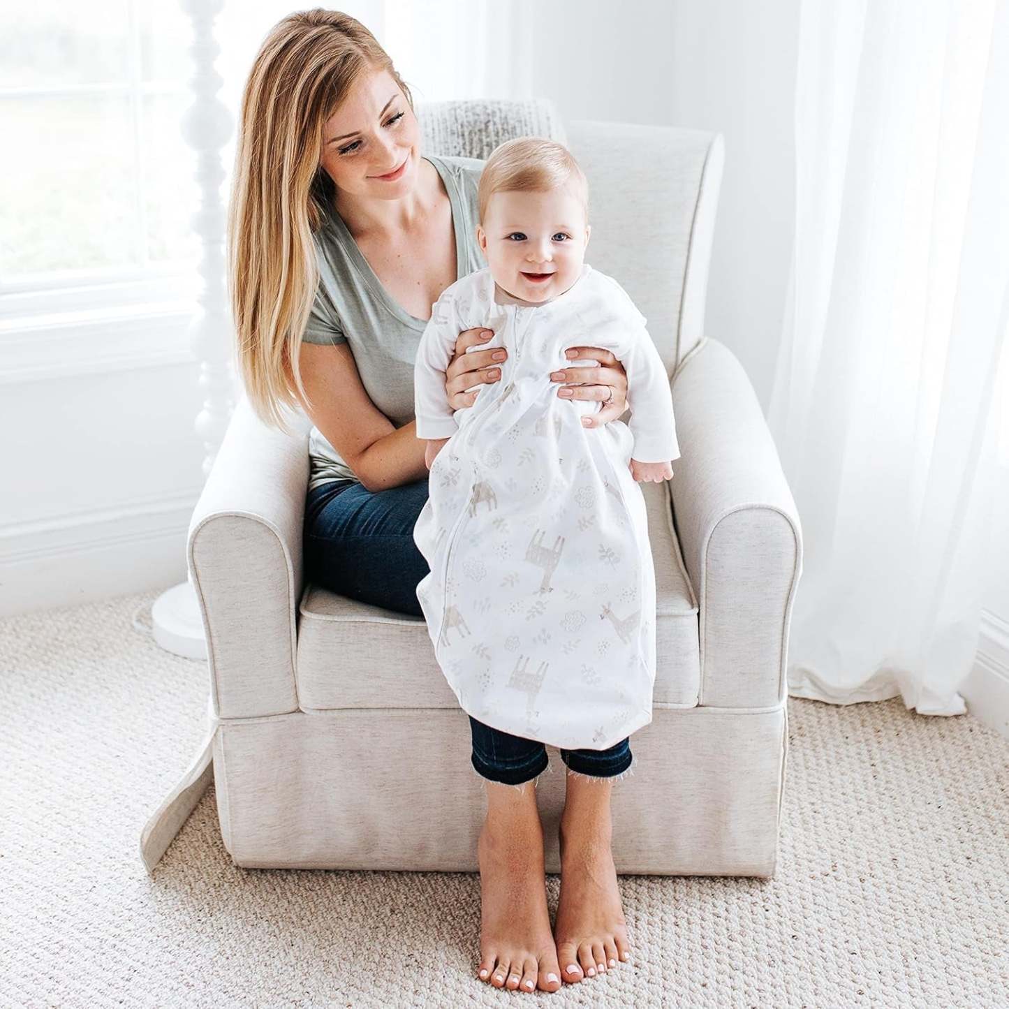 Adjustable Sleeveless Baby Sleep Sack With 3 Way Zipper-Children Pajamas