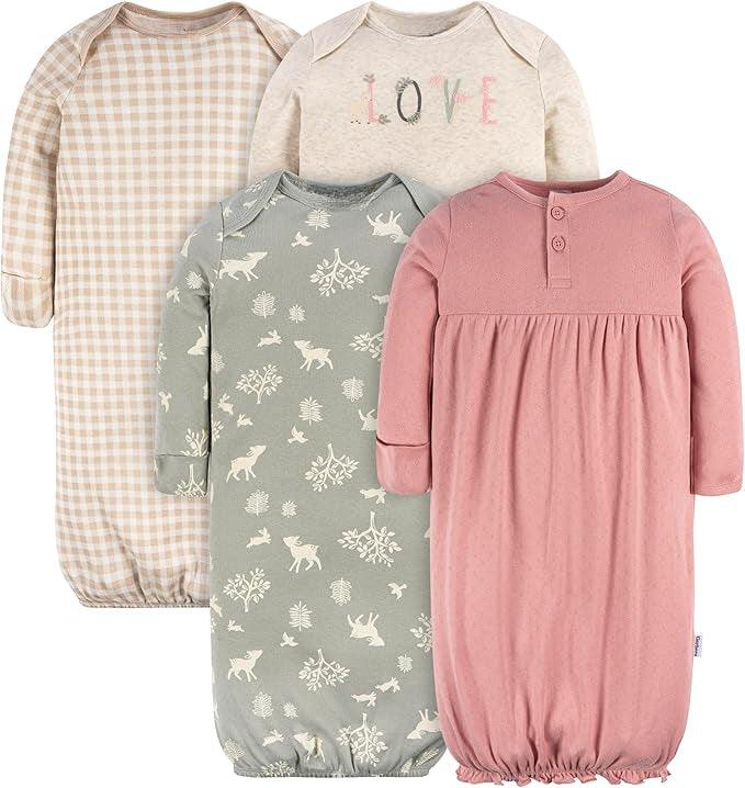 Pack Of 4 Cotton Sleepwear Gown For Baby-Children Pajamas