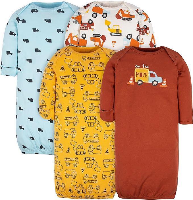 Pack Of 4 Cotton Sleepwear Gown For Baby-Children Pajamas