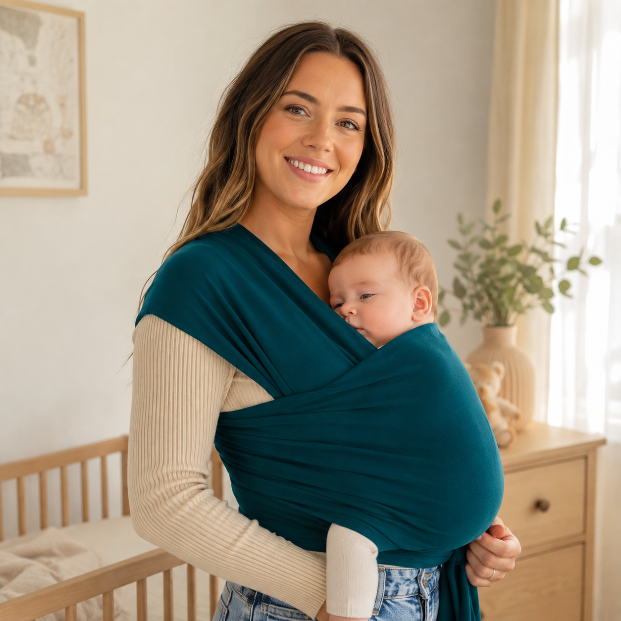 All In One Baby Wrap Carrier Sling For Infants And Toddlers Travel