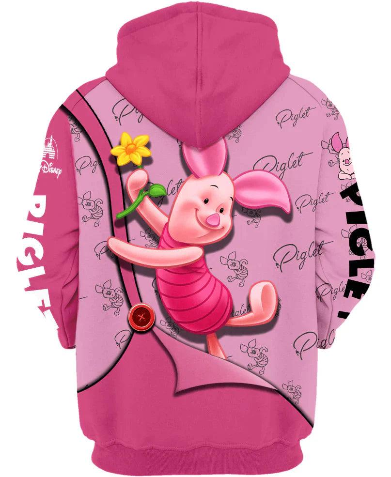 Piglet Print Hoodie - Children Pajamas