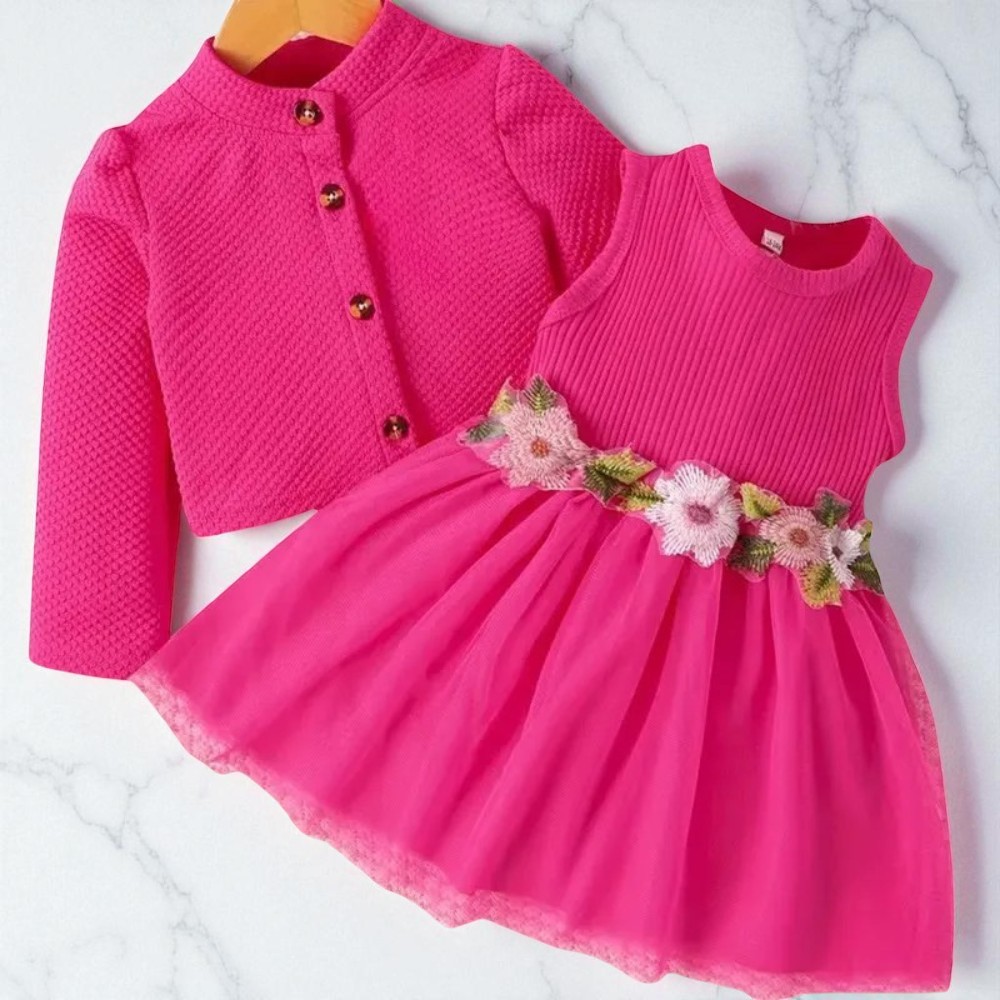 Baby Girl Flower Tulle Dress Set