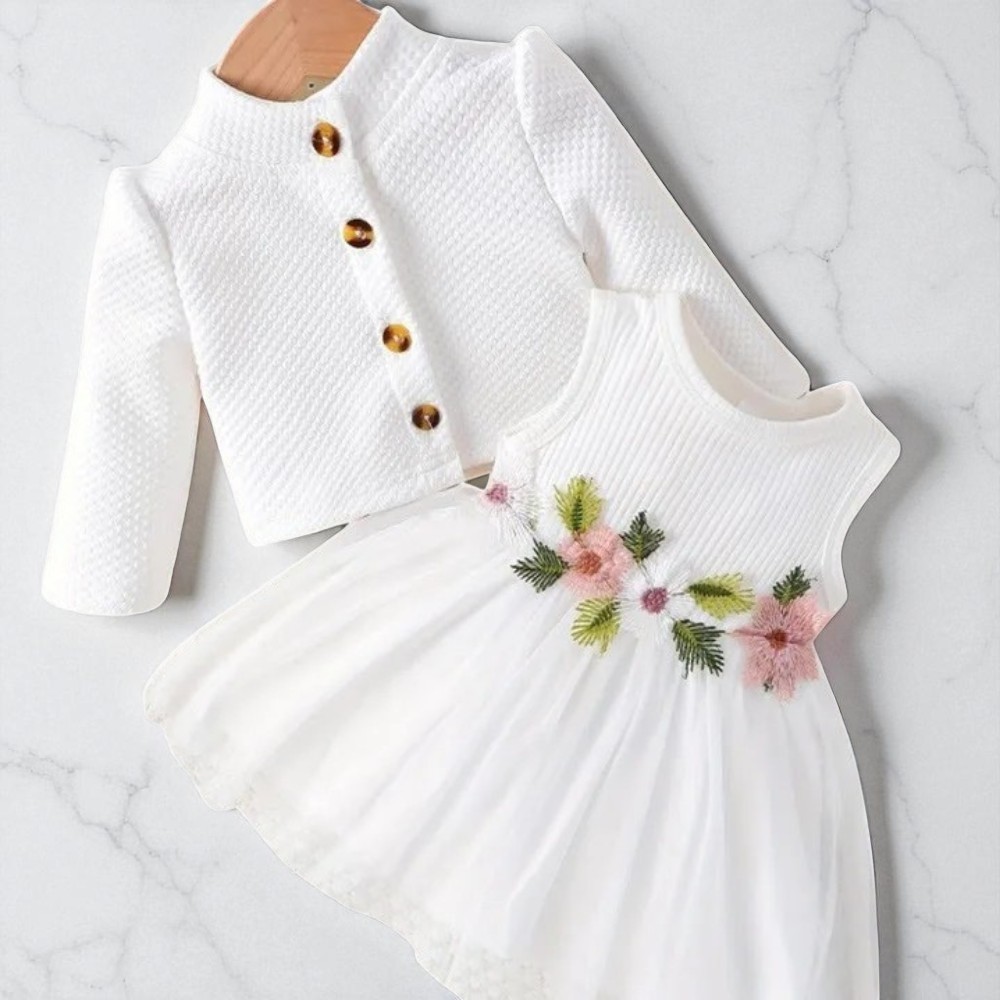 Baby Girl Flower Tulle Dress Set