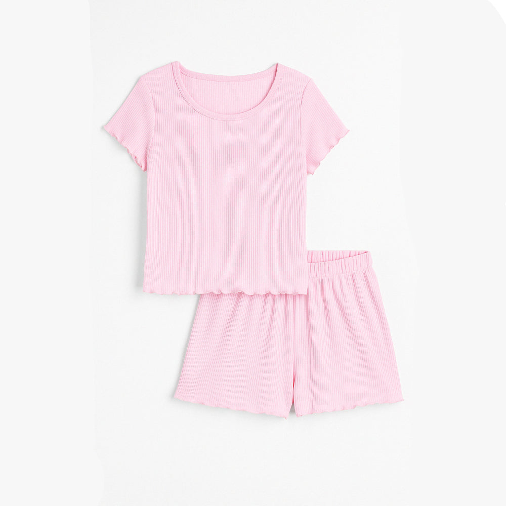 Vibrant Art Printed Pajama Top And Shorts Set