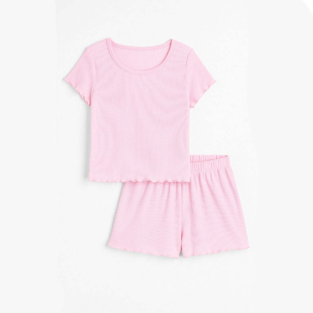 Vibrant Art Printed Pajama Top And Shorts Set