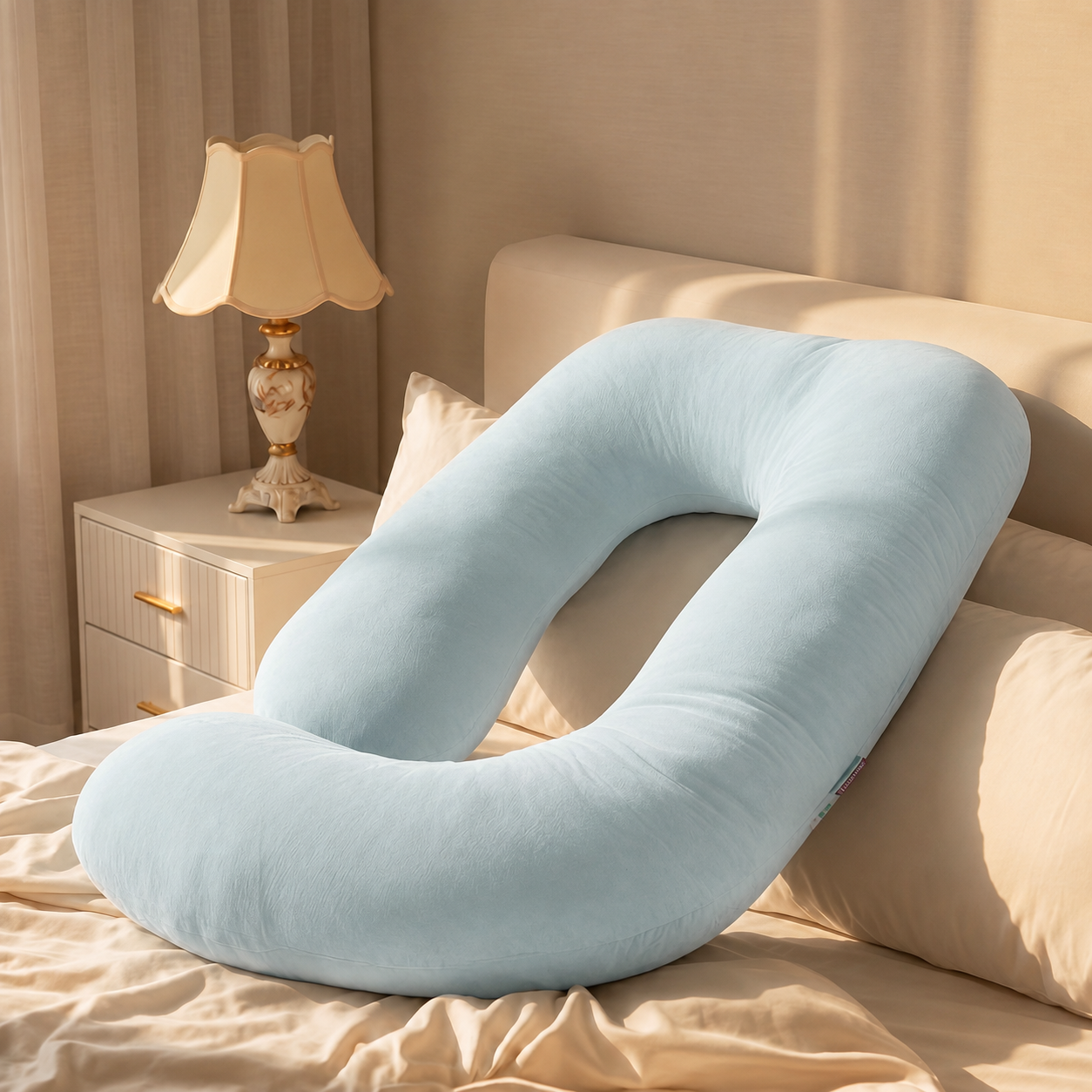 Full Length Maternity Pillow For Side Sleeping