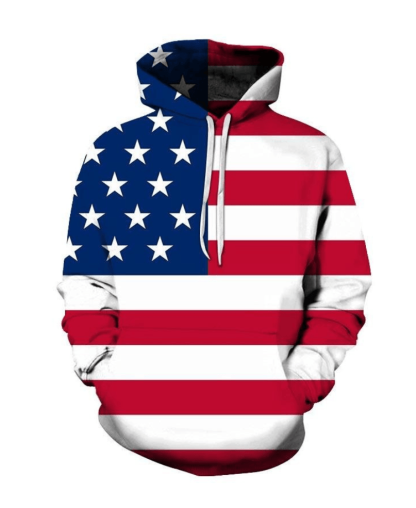 American Flag Themed Hoodie - Children Pajamas