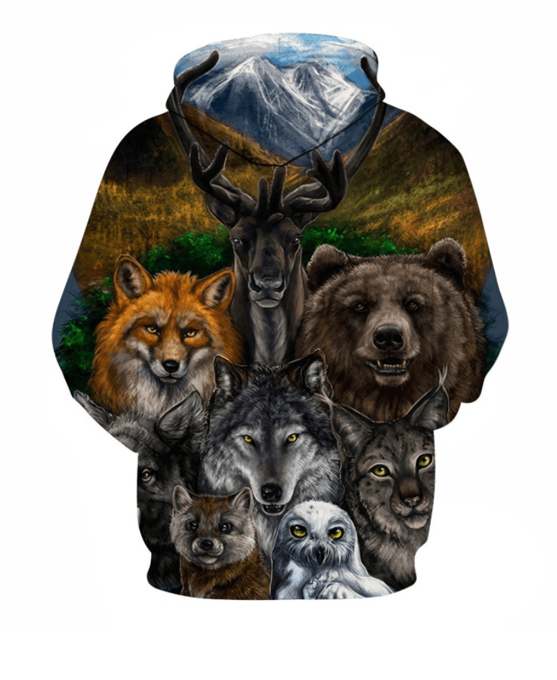 Animal Printed Hoodie – Perfect Blend of Style and Comfort - Children Pajamas
