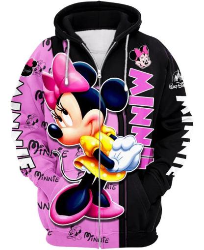 Children Minnie Mouse Zip Up Hoodie - Children Pajamas