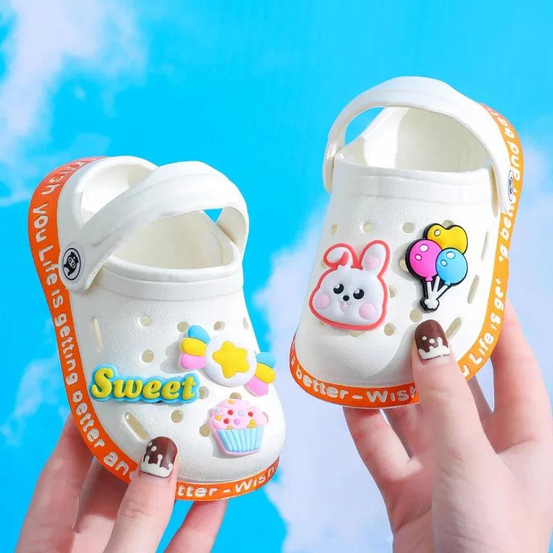 Cartoon Kids Clogs – Comfy & Colorful Footwear for Playful Adventures-Children Pajamas