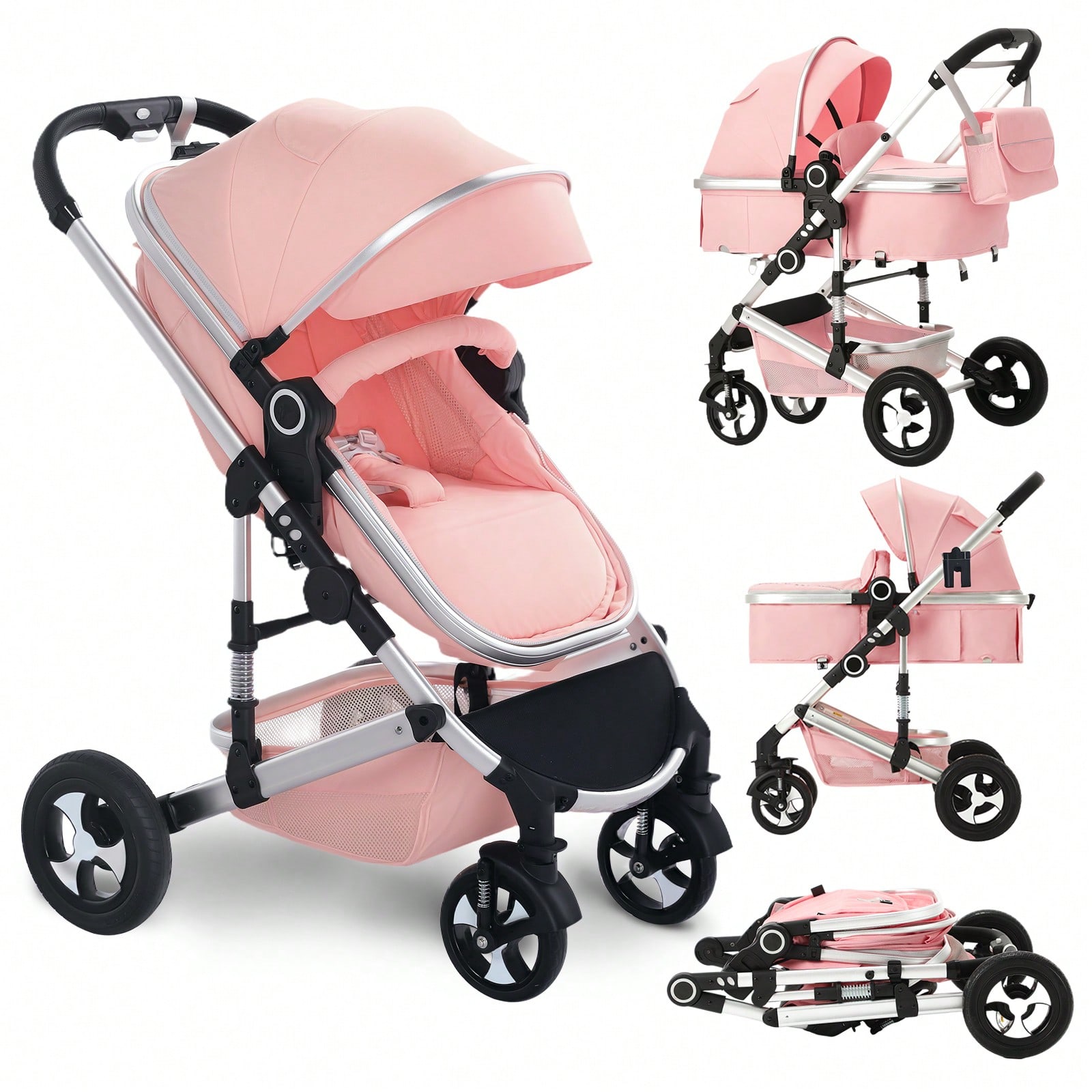 Todefull Dual Mode Reversible Bassinet Stroller