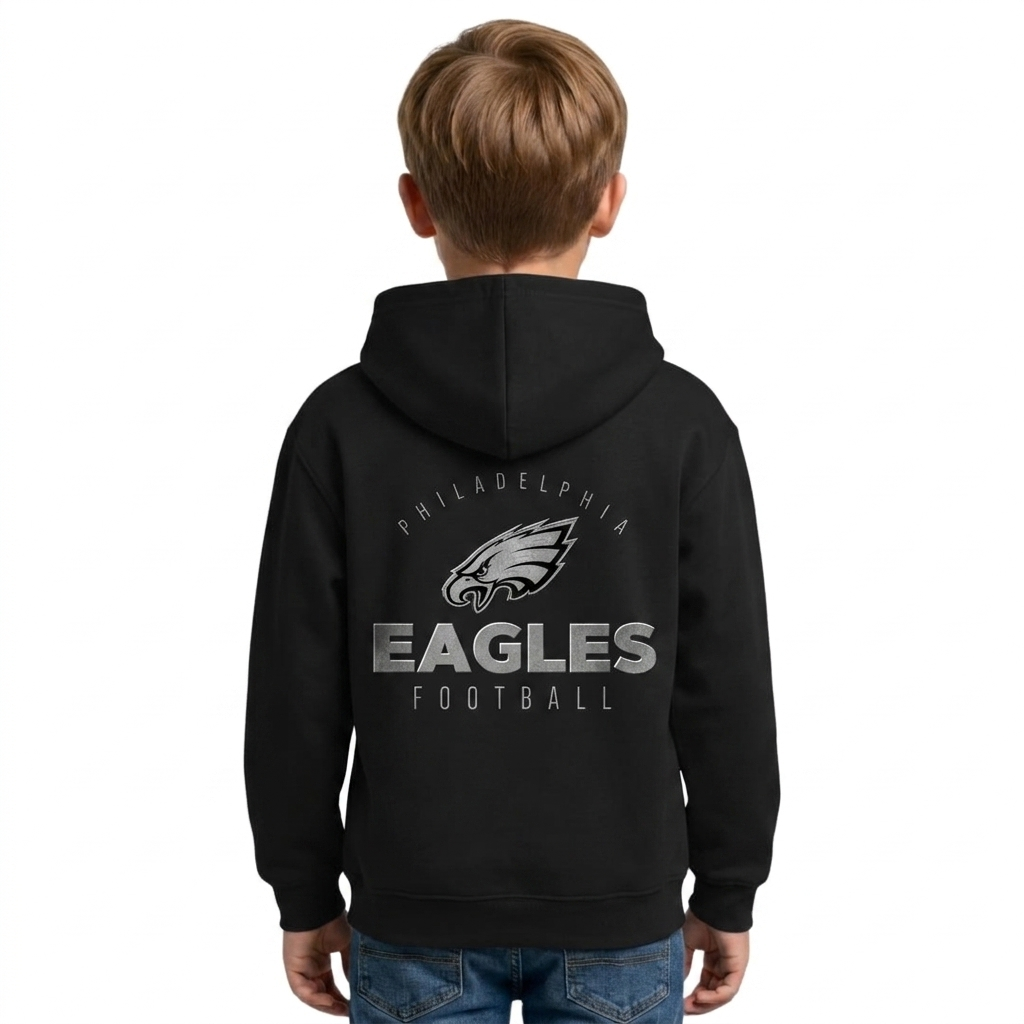 Eagles Back In Tone Pullover Hoodie For Kids