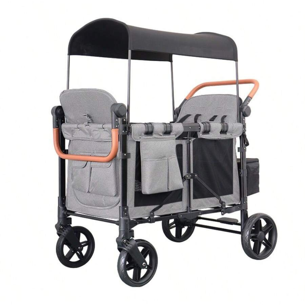 Dual Carriage Folding Wagon Stroller