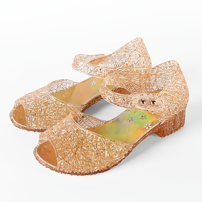 High Heels Sandal With Hook And Loop Closure For Girls