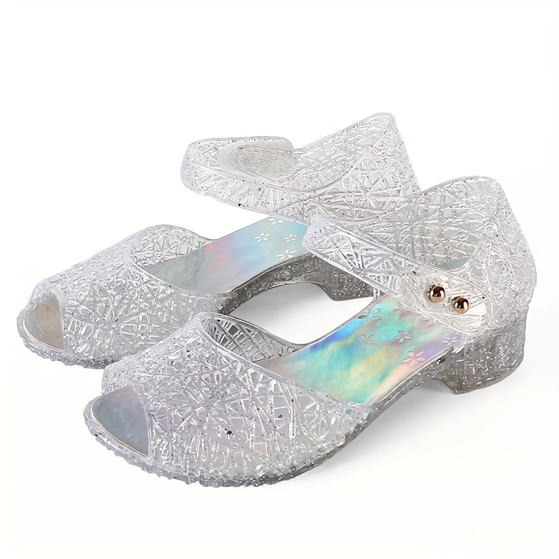 High Heels Sandal With Hook And Loop Closure For Girls