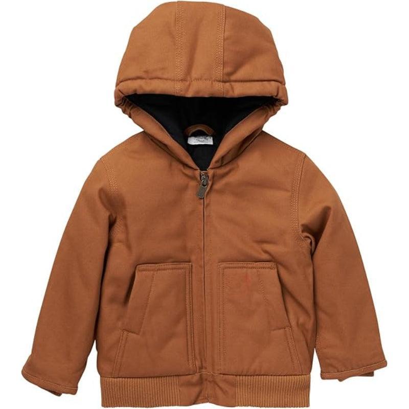 Insulated Canvas Hooded Jacket – Comfortable and Warm Outerwear - Children Pajamas