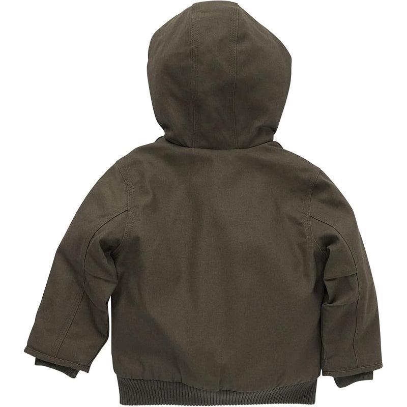 Insulated Canvas Hooded Jacket – Comfortable and Warm Outerwear - Children Pajamas