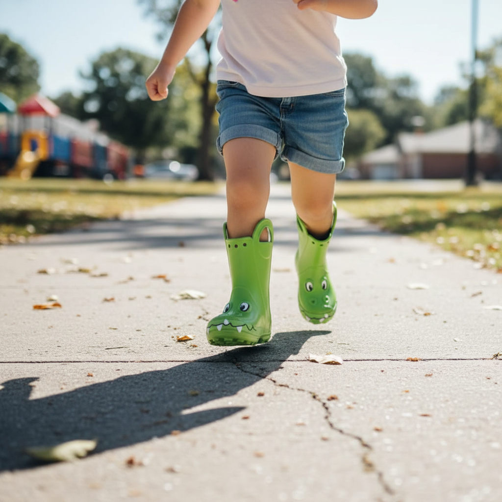 Kids Rain Boots With Handles
