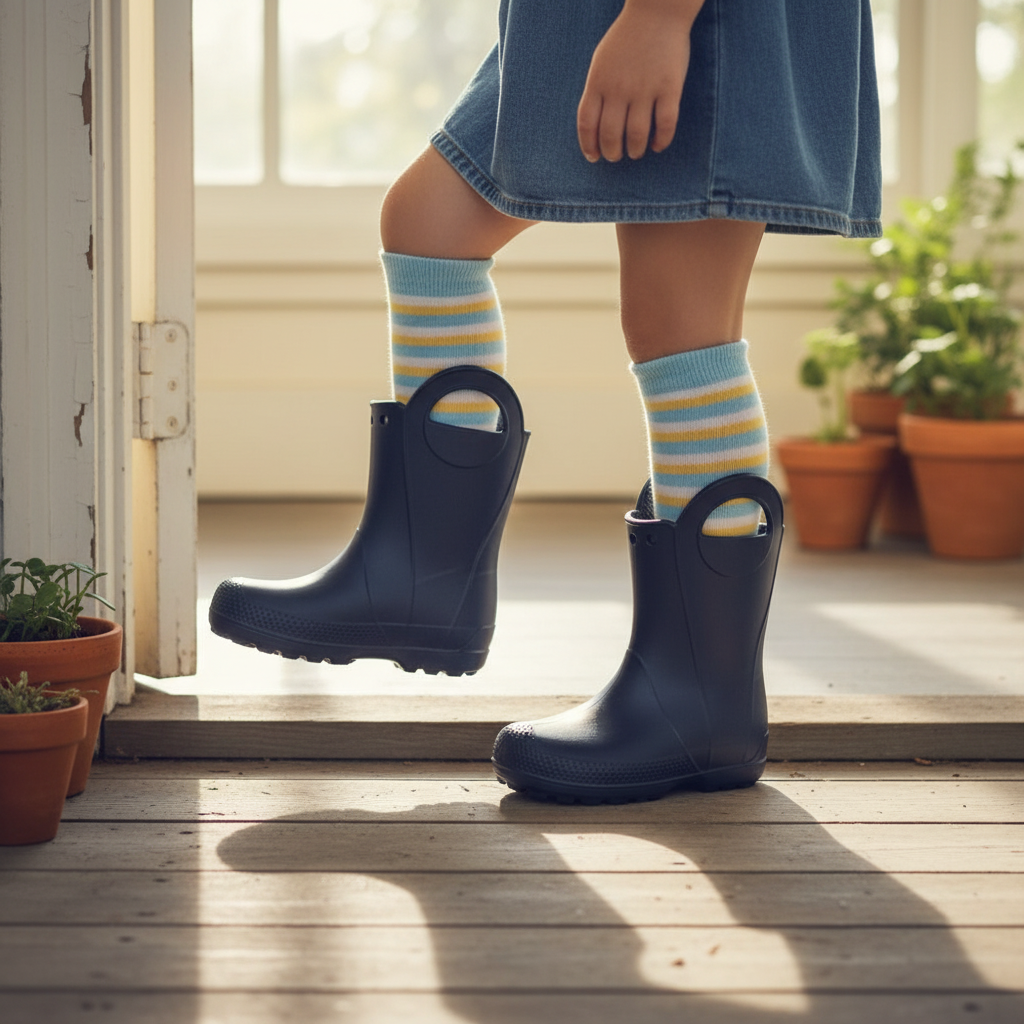 Kids Rain Boots With Handles