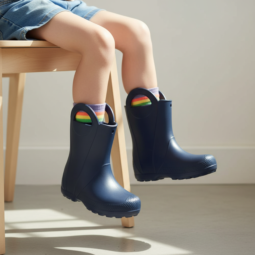 Kids Rain Boots With Handles