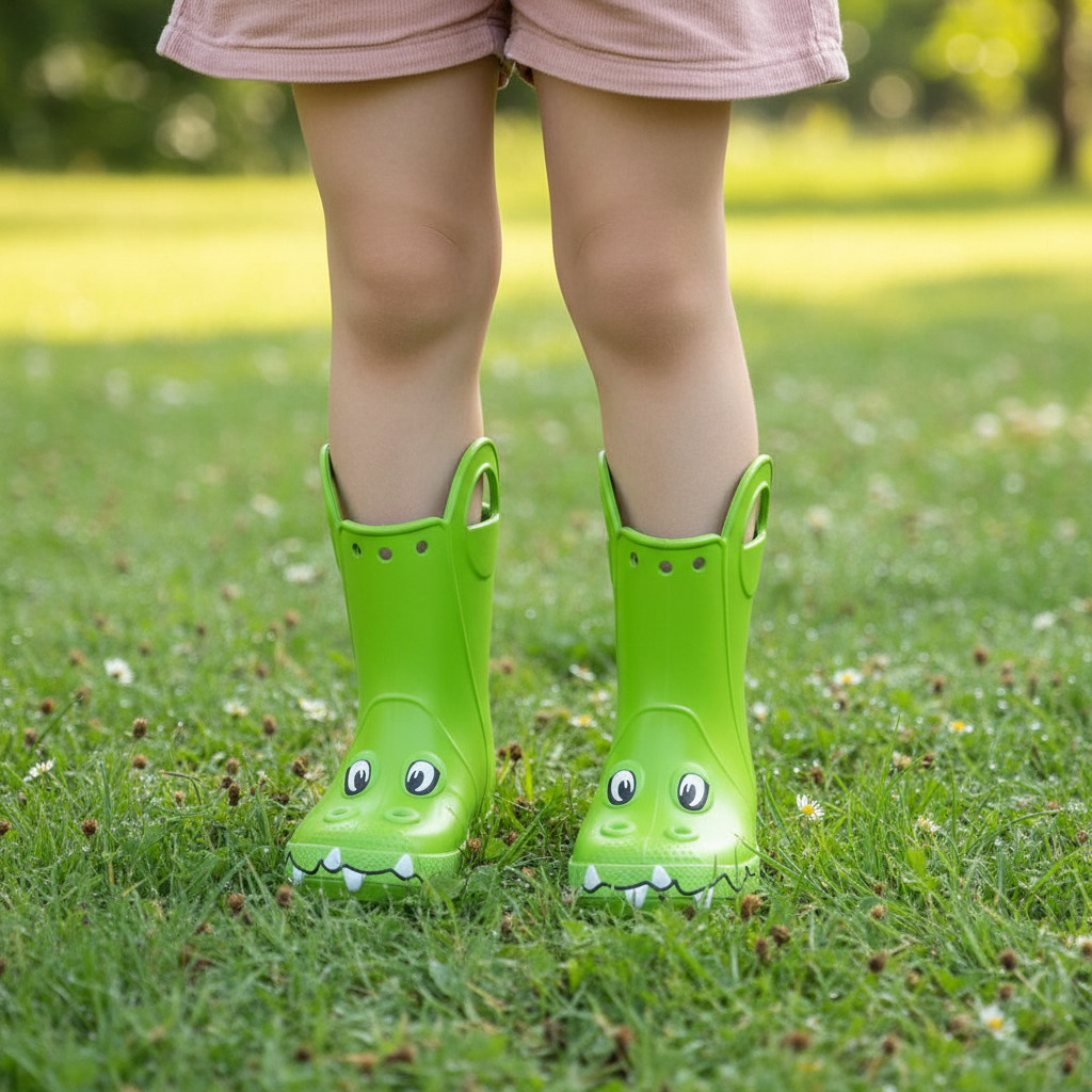 Kids Rain Boots With Handles