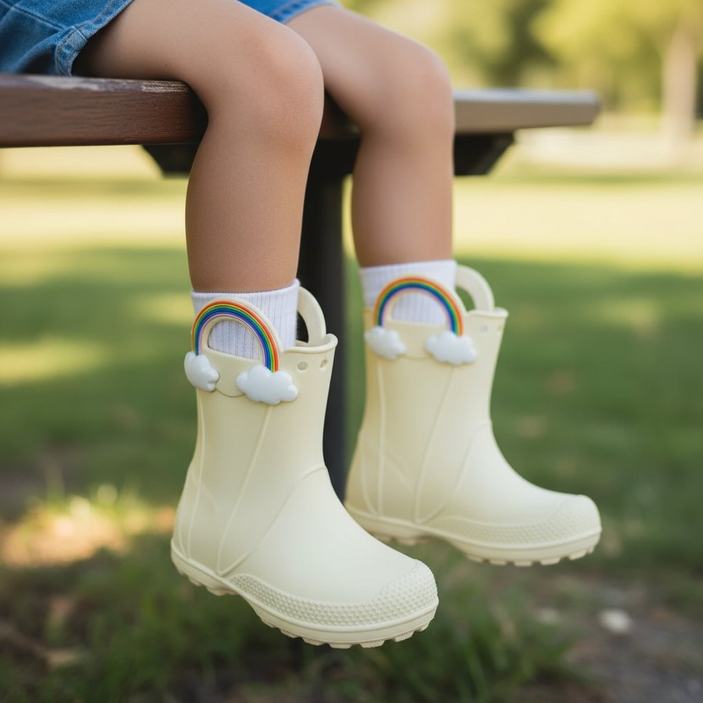 Kids Rain Boots With Handles