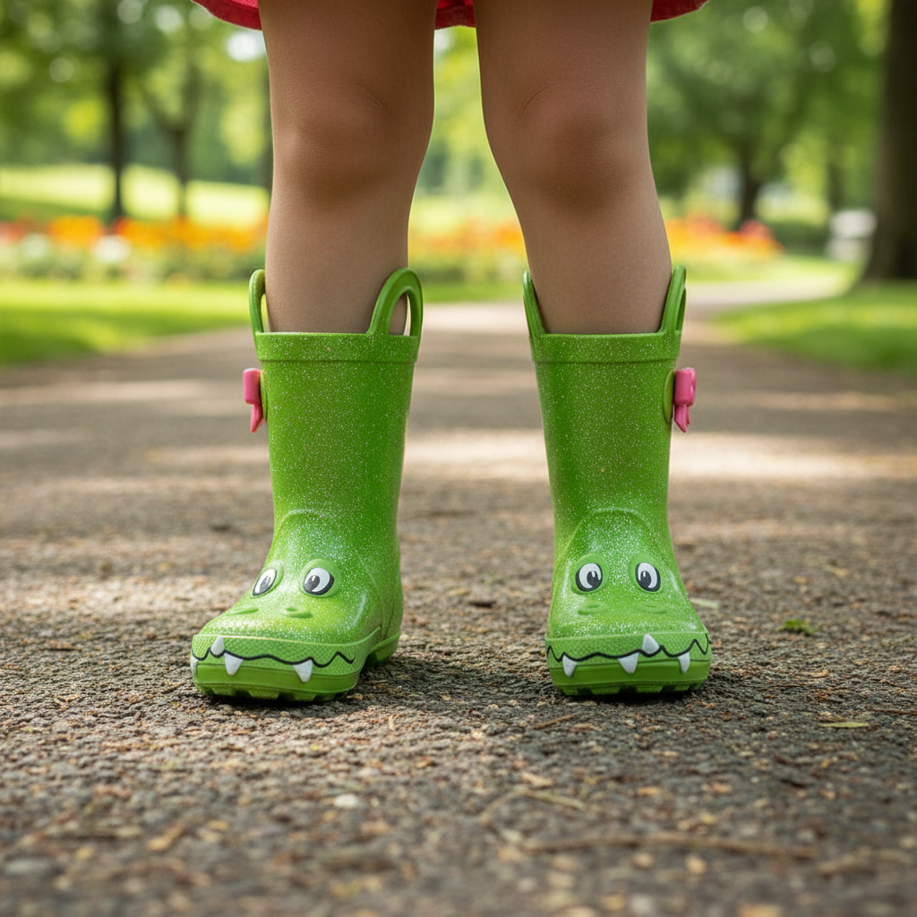 Kids Rain Boots With Handles