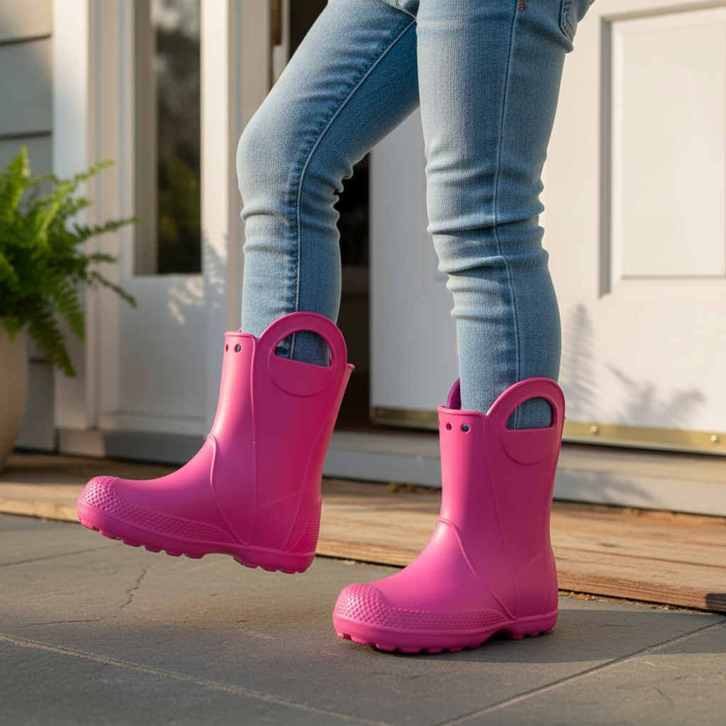 Kids Rain Boots With Handles