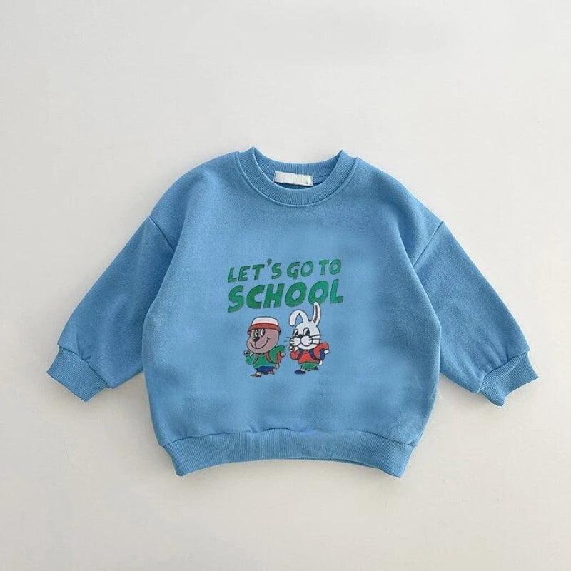 Let’s Go School Sweatshirt - Children Pajamas